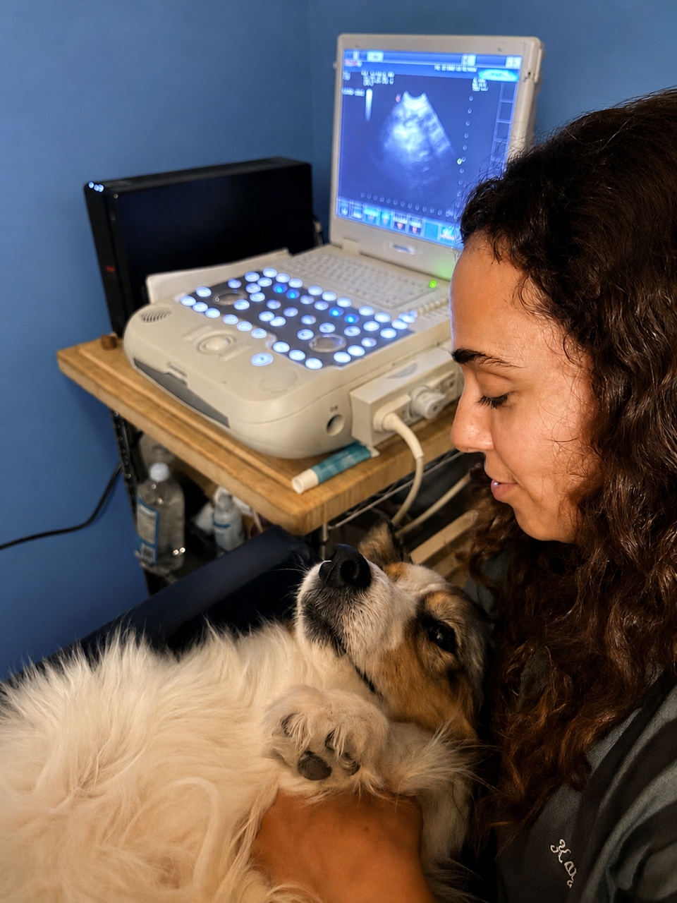  Kayla ultrasounding a dog