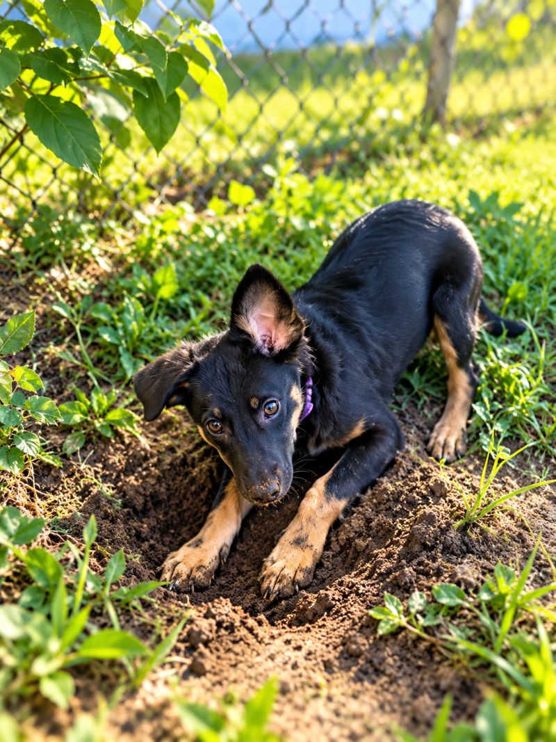 puppy digging
