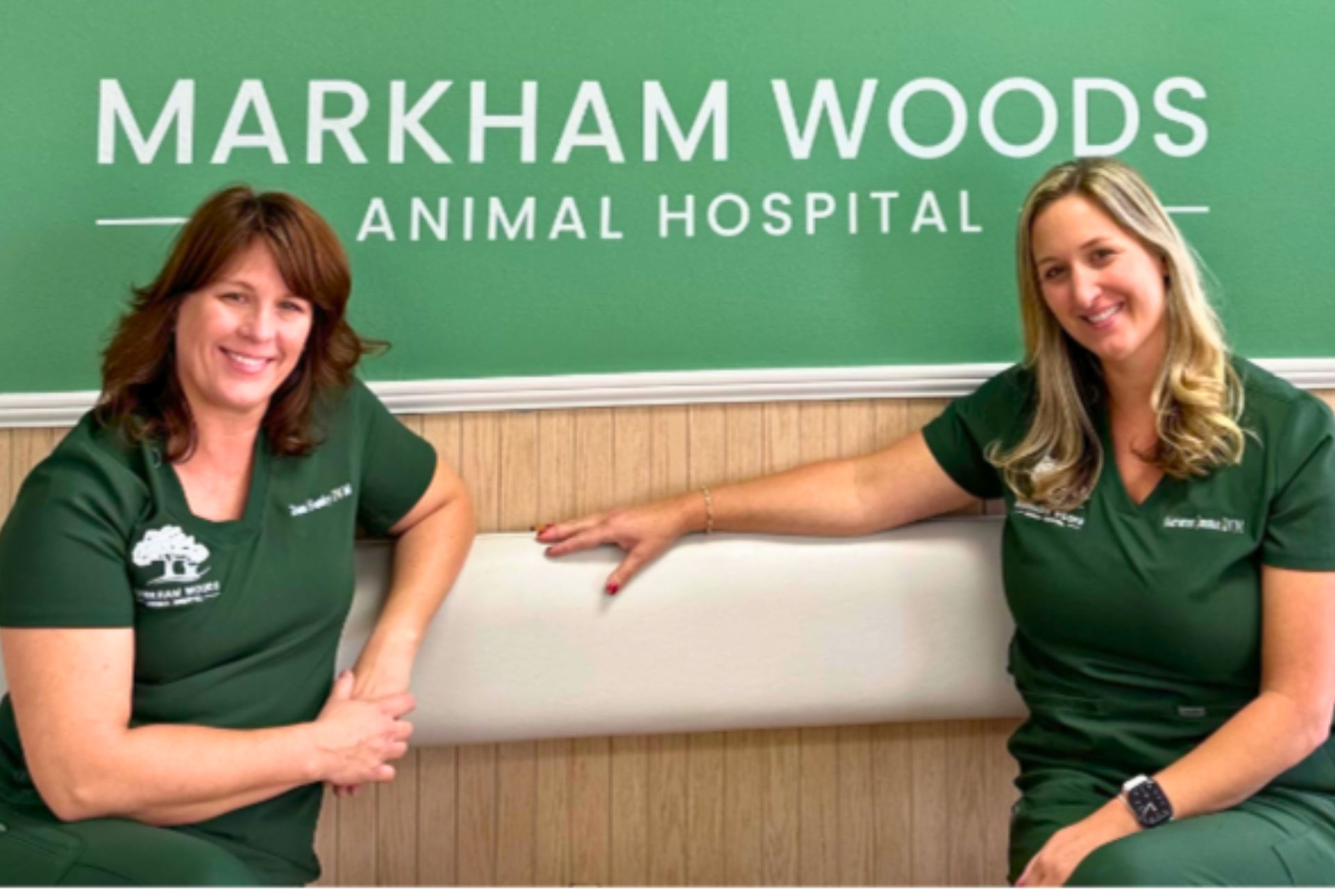 Dr Hunley and Dr Janosco at Markham Woods Animal Hospital